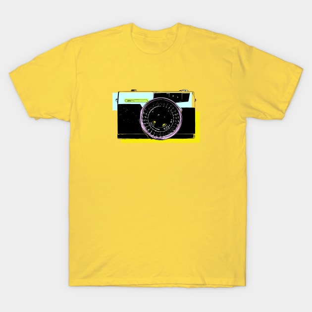 Vintage Pop Art Camera T-Shirt by callingtomorrow